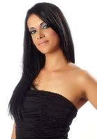 Lexi B bust size and black hair