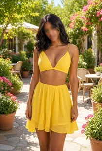 Escort Carmen Skye with black hair