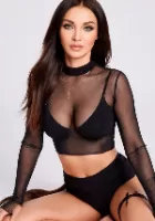 Alexan C bust size and brunette hair